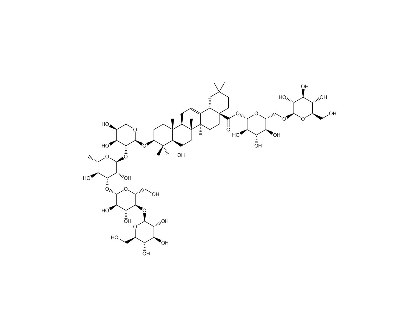 灰氈毛忍冬皂苷乙 136849-88-2 Macranthoidin B