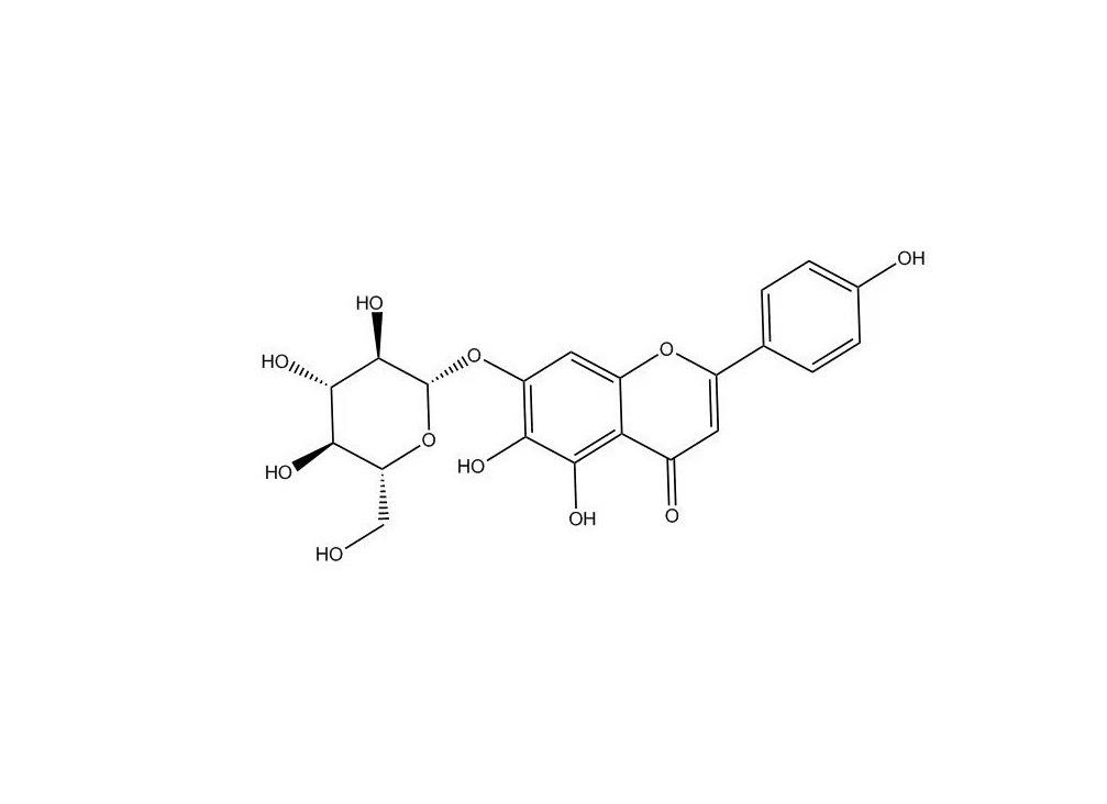 野黃芩苷 7-O-β-D-葡萄糖苷|26046-94-6